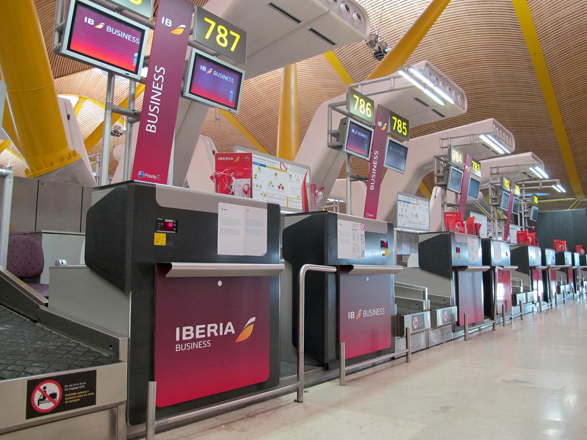 Mostradores de facturacin de Iberia.
